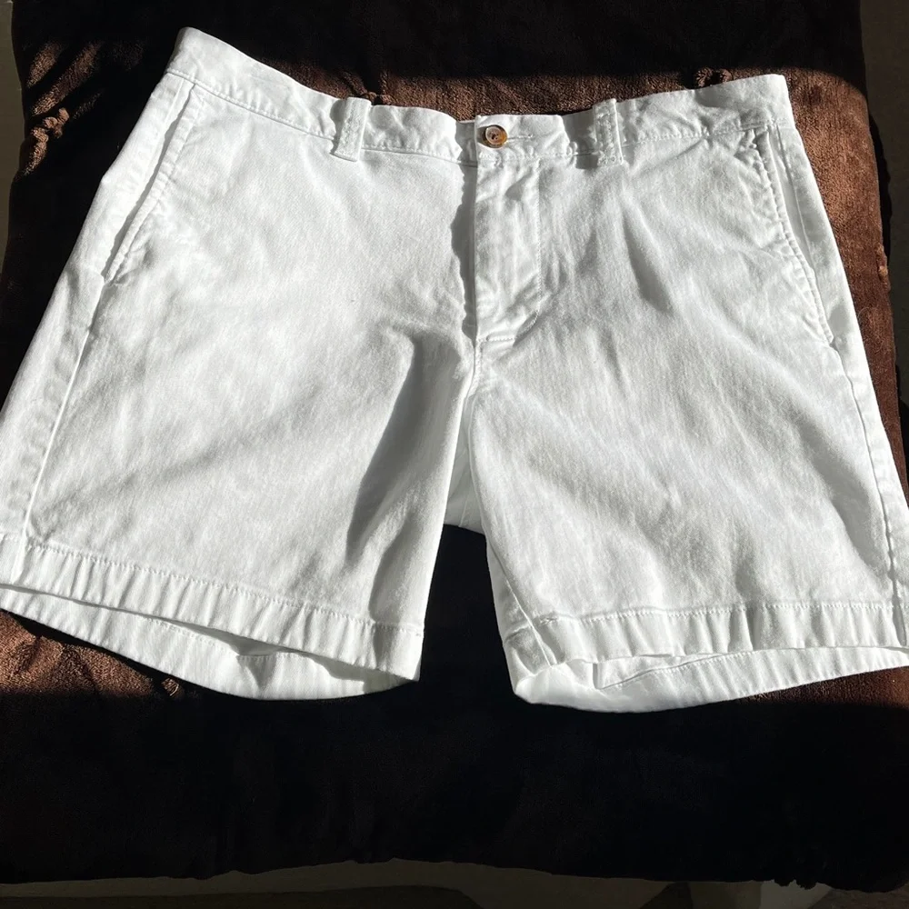 J. Crew 7” Inseam Shorts 34 Women’s White Preppy Casual‎